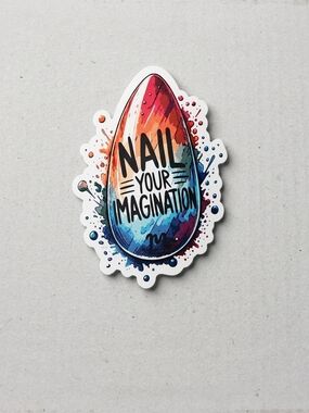 ArtDrop 'Nail Your Imagination' Multicolor Sticker